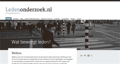 Desktop Screenshot of ledenonderzoek.nl