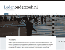 Tablet Screenshot of ledenonderzoek.nl